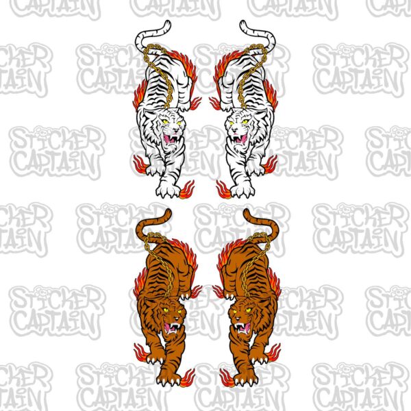 Fiery Tiger Decal Set - Image 2