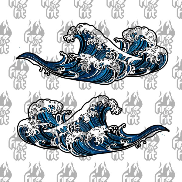 Kanagawa Wave Decal Set - Image 2