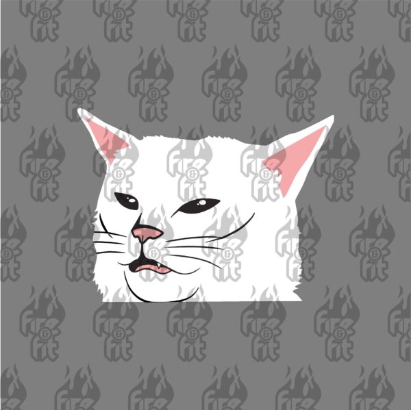 Smudge Cat Peeker Sticker - Image 2