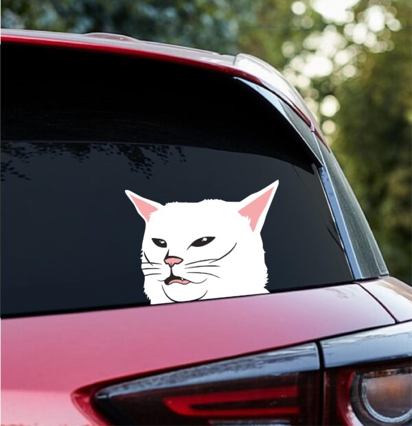 Smudge Cat Peeker Sticker